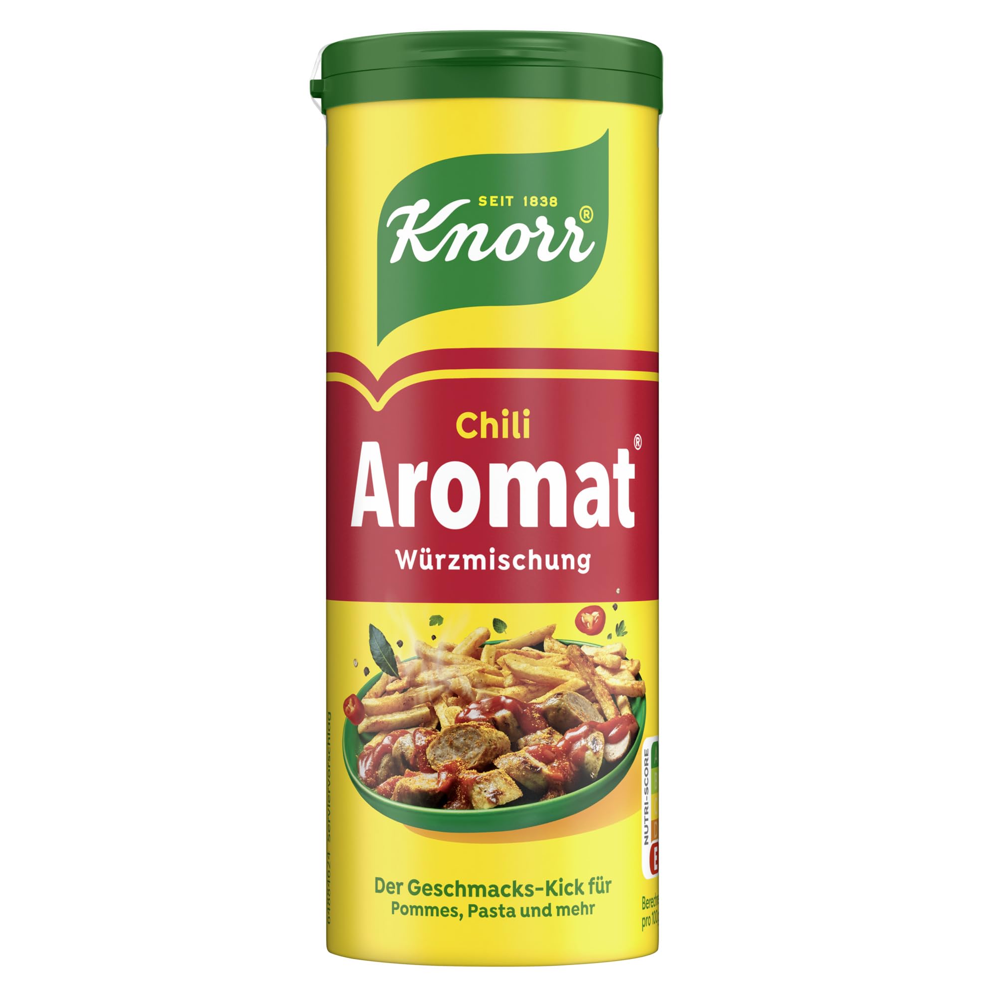 Knorr Würzmischung Chili Aromat für schnelle Gerichte zum Würzen und Verfeinern von Pommes, Pasta, Gemüse und mehr 90 g
