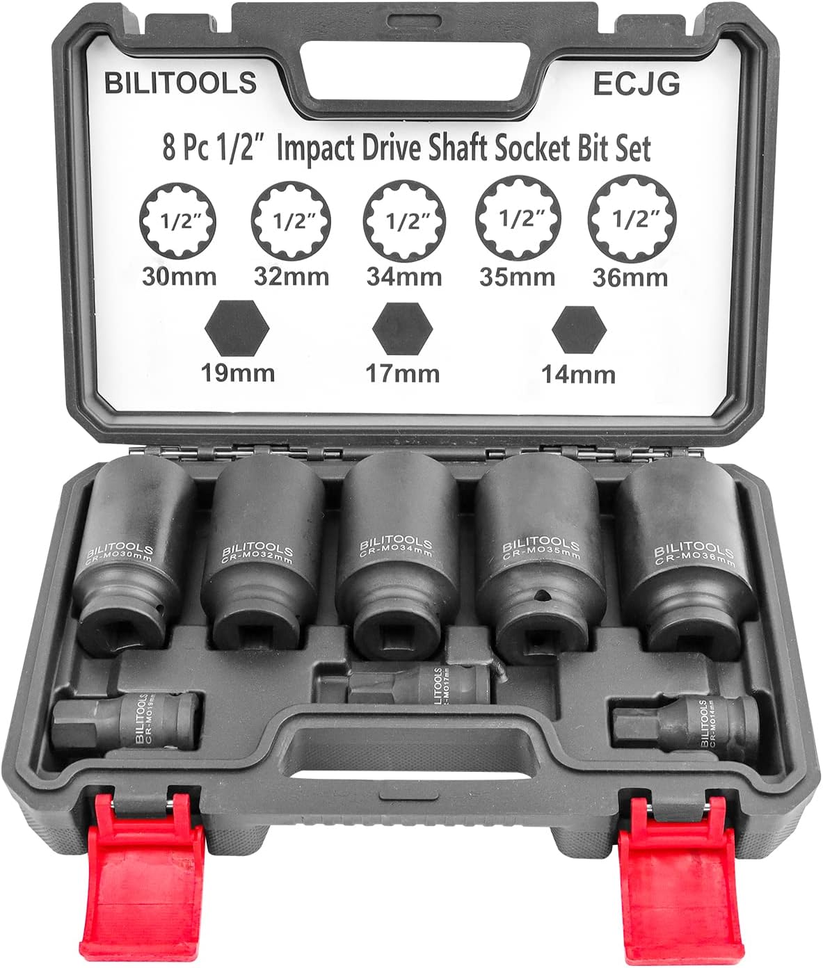 12 Point Axle Nut Socket Set and 6 Point E Torx Plus Socket Set