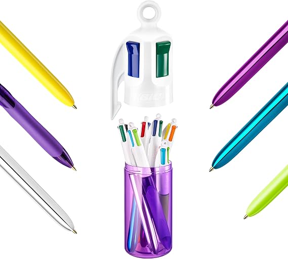 BIC Ballpoint Pen 4 Colours 6 Pens