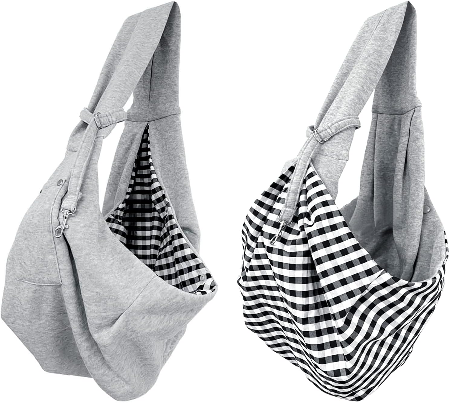 ペットスリング ドッグスリング 抱っこ紐 犬 スリング 小型犬 飛び出し防止 犬猫兼用 ペット スリング ペット用品 ネコ キャリーバッグ ペットバッグ スリングバッグ 安全設計 ポケット付き 猫7.5kgまで 犬6kgまで耐荷重 斜め掛け お出かけ用 ペットキャリー ポリエステル グレー By Xrkuu