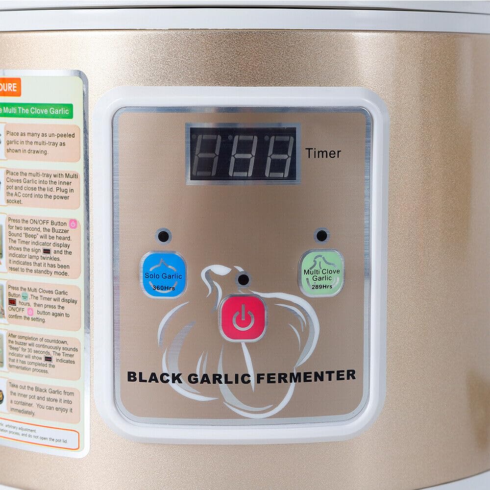 Automatisch Black Garlic Fermentationsmaschine Schwarzer Knoblauch Fermenter 5L Black Garlic Fermenter Full Automatic Intelligent Control Garlics Maker Multi Clove Garlic DIY Cooker