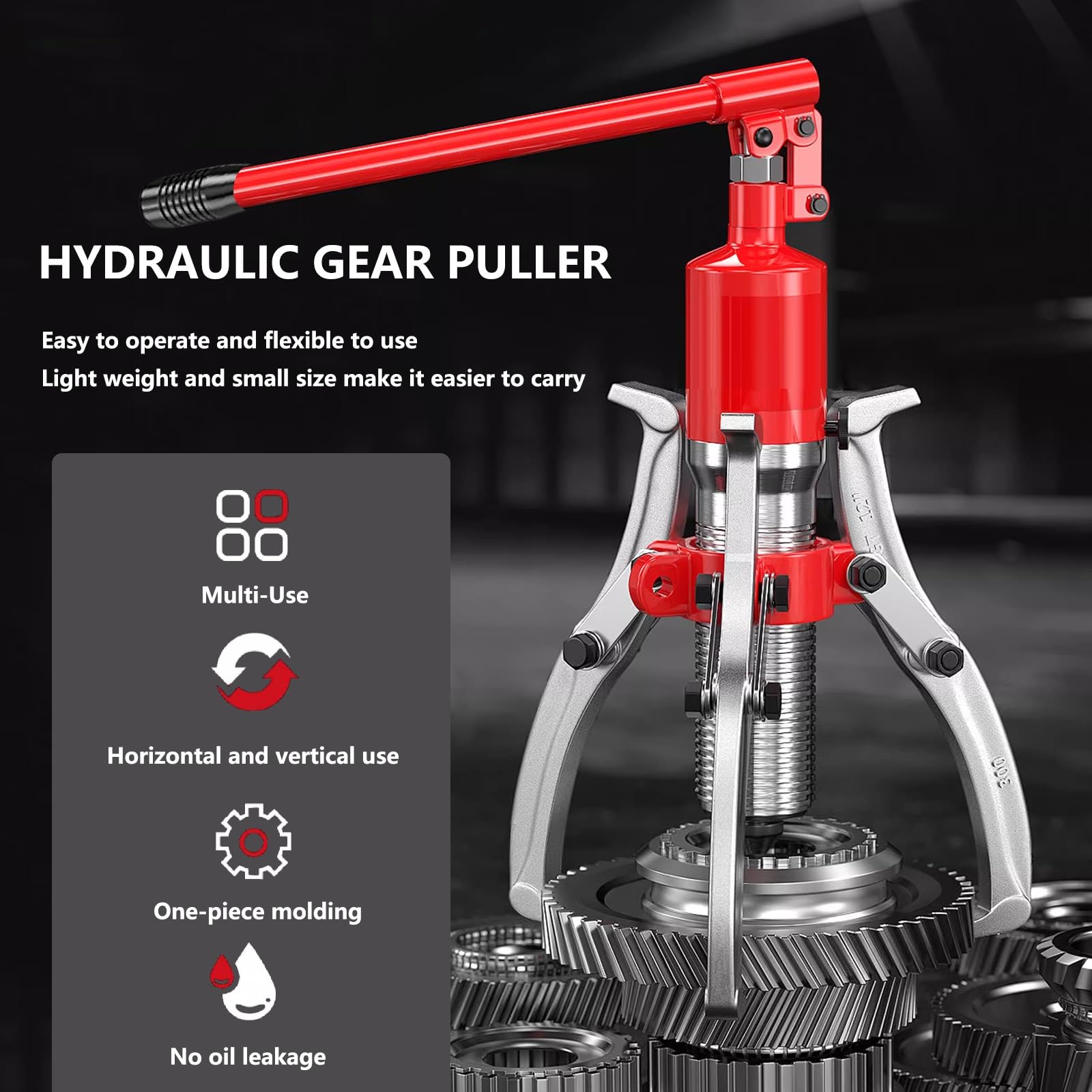 Hydrauliczny ściągacz zębatki, narzędzia do naprawy siłowników hydraulicznych 50T - 3- i 2-szczękowy ściągacz do łożysk koła, uniwersalny ściągacz kół zębatych do UTI
