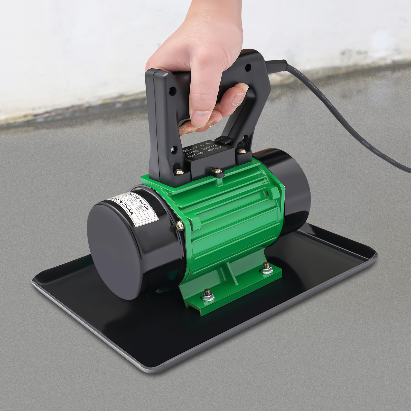 Vibratore elettrico per calcestruzzo da 250 W, potenza vibrante 3500 giri/min, 100 kg, portatile, per lavori di calcestruzzo, adatto per artigiani
