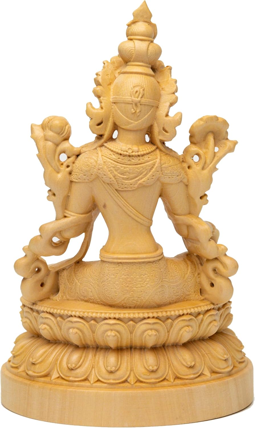 菩薩 木製 固体 彫刻 仏 家 像 アクセサリー チベット仏教 観音像