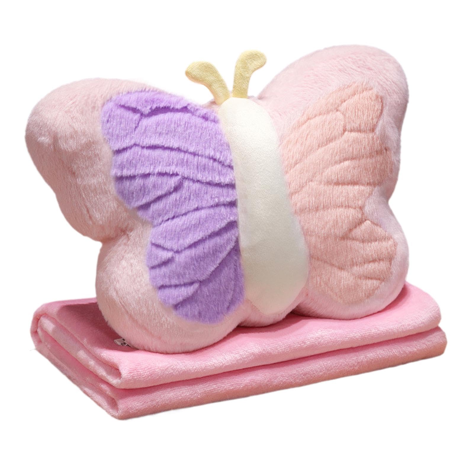 Coussin de lit doux et décoratif 30x42 cm rose bleu jaune pour la maison