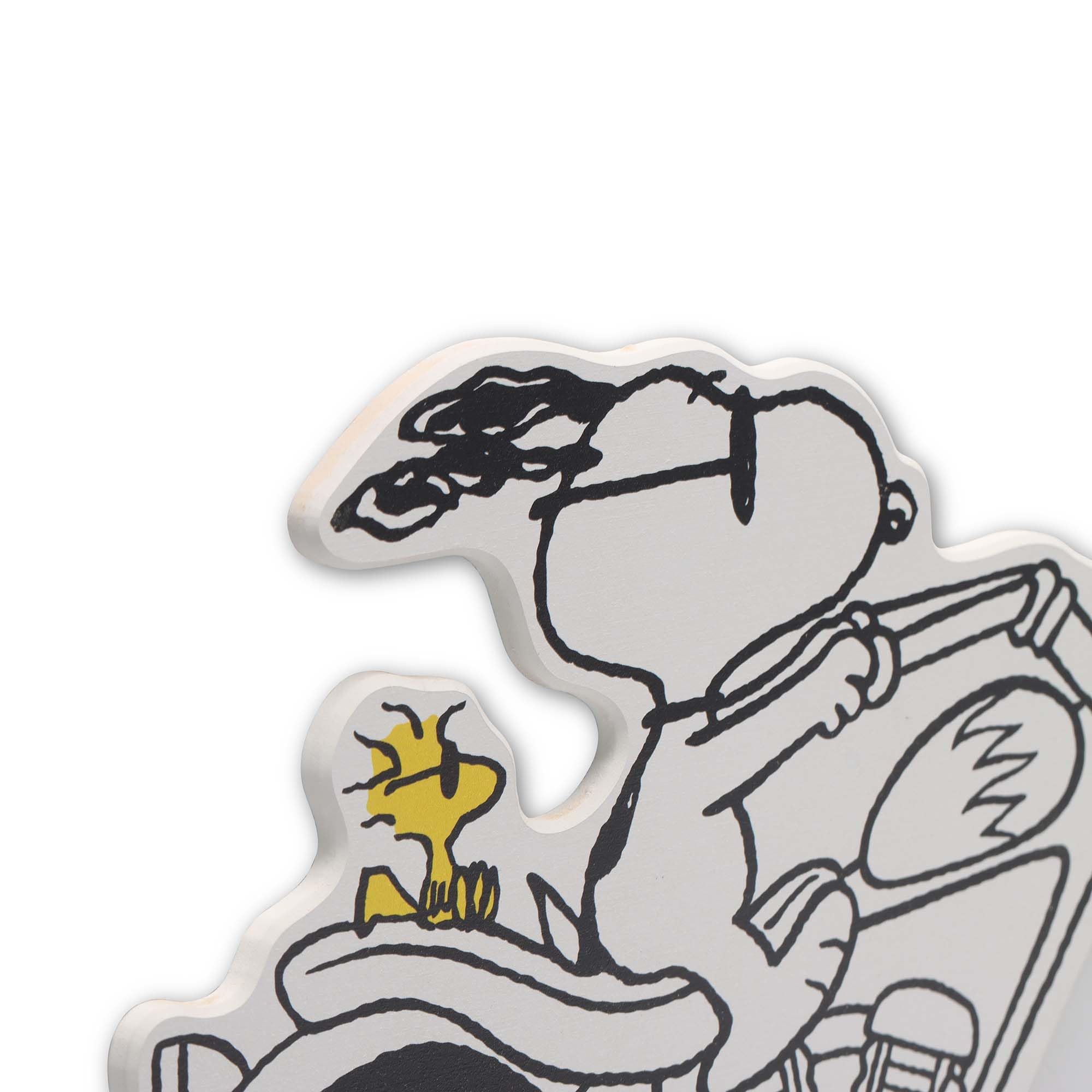 Amazon.com: Open Road Brands Peanuts Snoopy on Motorcycle Wood