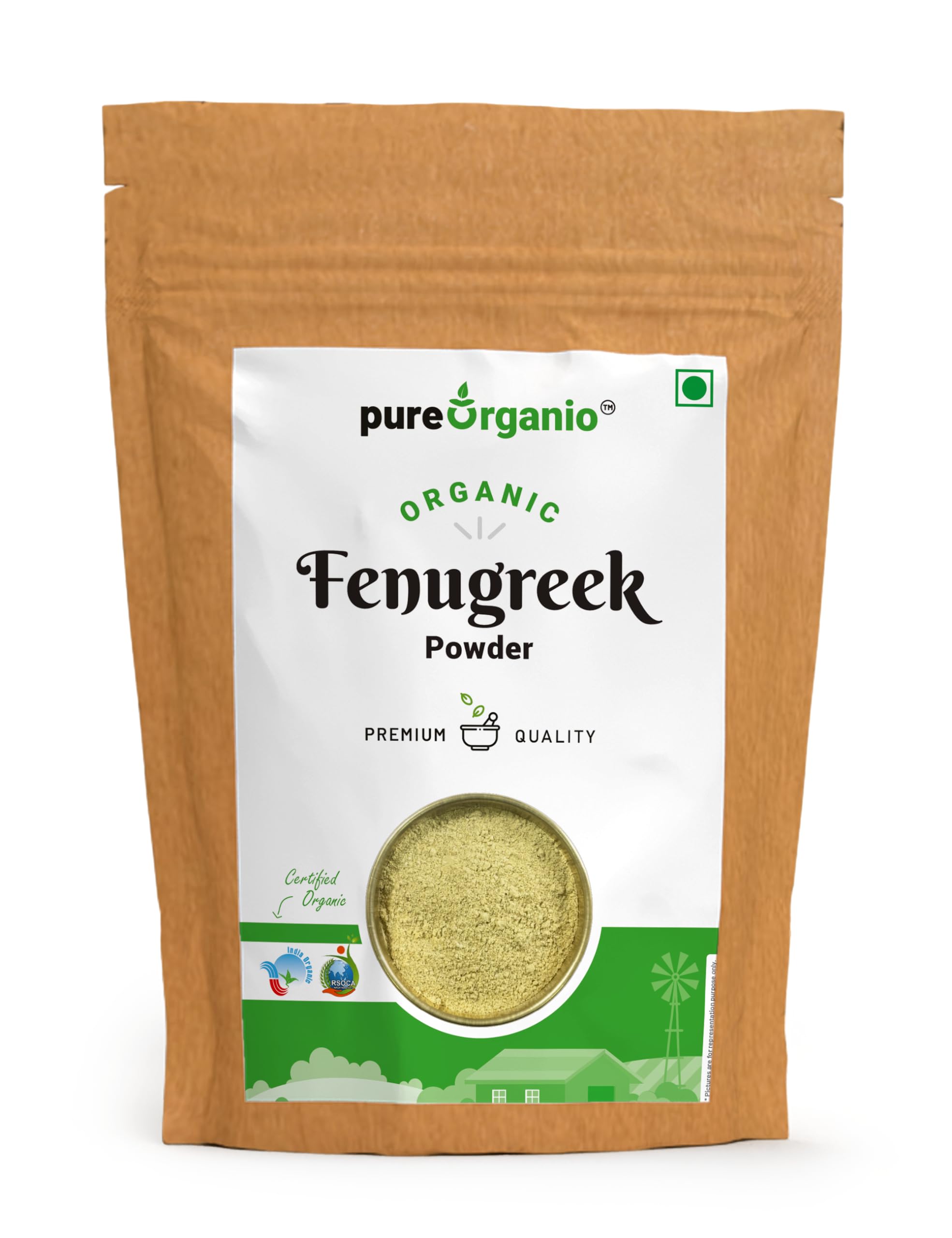 Pure Organio Organic Methi Powder for Eating, Methi Powder for Hair Growth, and Fenugreek Powder for Hair Growth - Trigonella Foenum-Graecum NPOP Indian Organic Certified (1 KG) (B0CL7BS1ZH) Amazon Price History, Amazon Price Tracker