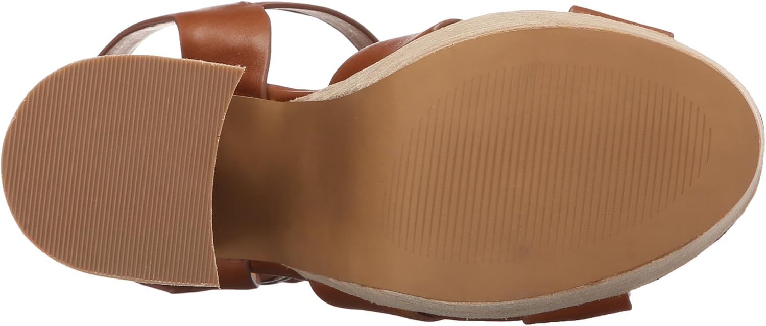Shellys London Women's Lauren Platform Sandal 38 EU/7.5 M US Tan