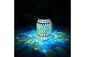 Solar Mosaic Lanterns Outdoor Décor – Hanging & Table Lighting