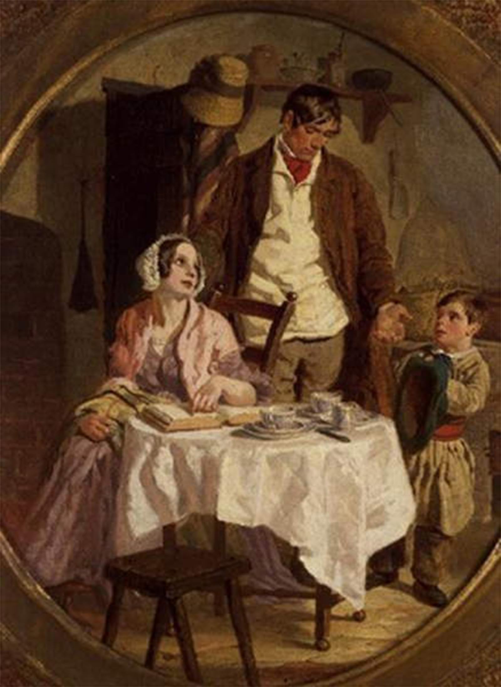 Cuadro George Elgar Hicks decoracion lienzo salon 60x90cm 5
