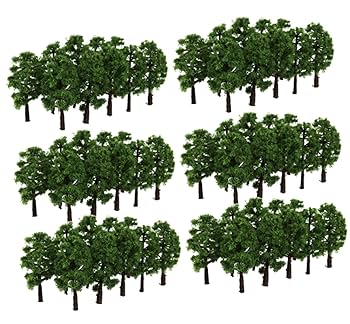 Nゲージ鉄道模型 ミニチュア風景セット Amazon | heizi ジオラマ 木 60本セット HOゲージ Nゲージ 風景