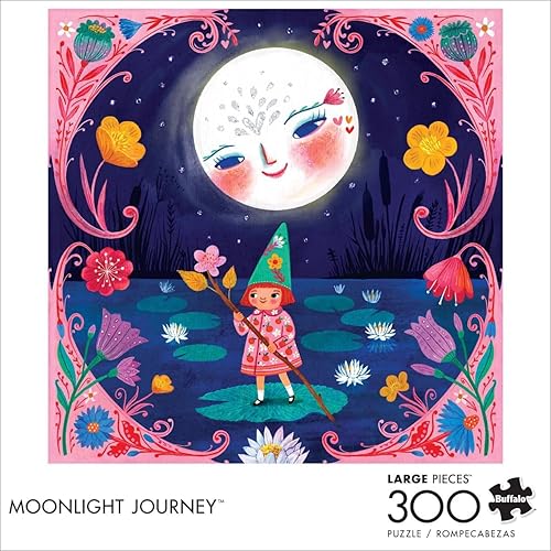 Miniatura 3 de Buffalo Games - Moonlight Journey (cuadrado) - Rompecabezas de 300 piezas grandes para adultos, rompecabezas desafiante perfecto para noches de