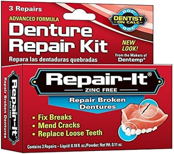 Dentemp Denture Repair Kit (3Repairs) (2 Pack) Amazon.ca Health