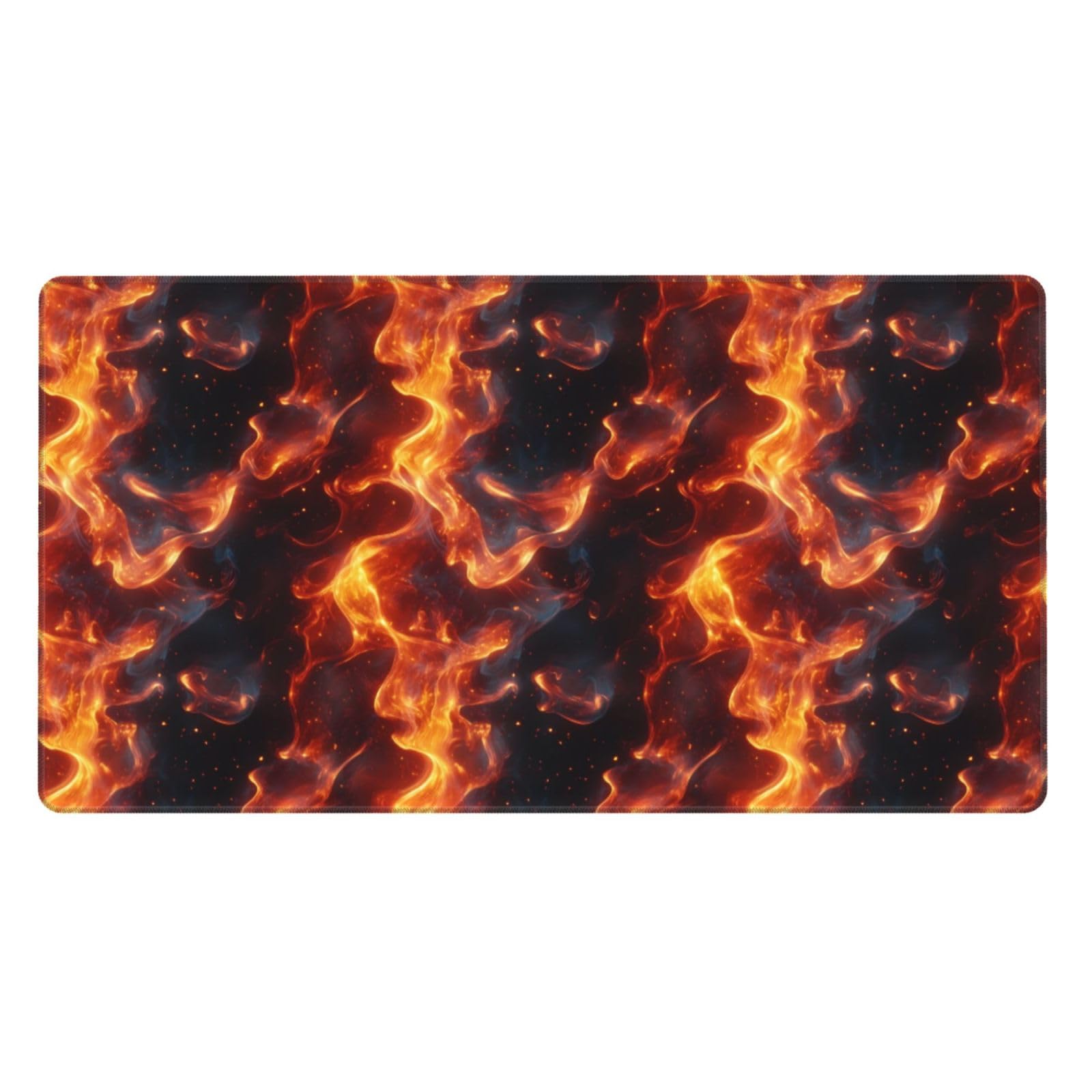 Tapis de souris PC portable antidérapant à surface de précision flamme - 8