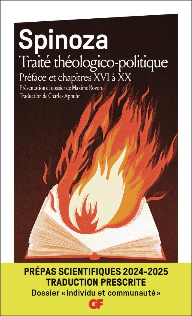 Traité théologico-politique - Prépas scientifiques 2025: Préface et chapitres XVI à XX