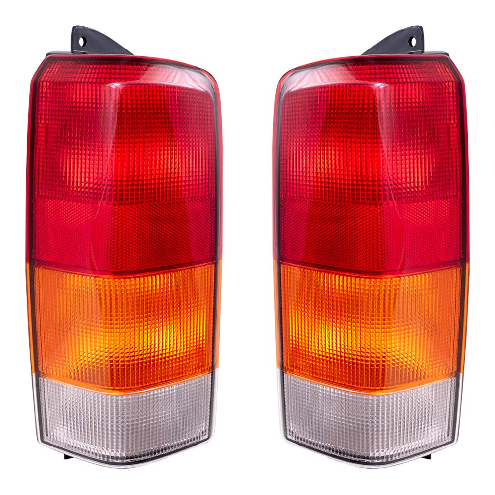 Brock Replacement Set Driver and Passenger Taillights Compatible with 1997-2001 Cherokee 4897399AA 4897398AA