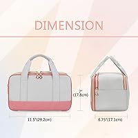 Vista 6 de Damero Bolsa portátil para extractor de leche compatible con Elvie, Willow, Momcozy Extractor de leche, bolsa de mano para la mayoría de bombas