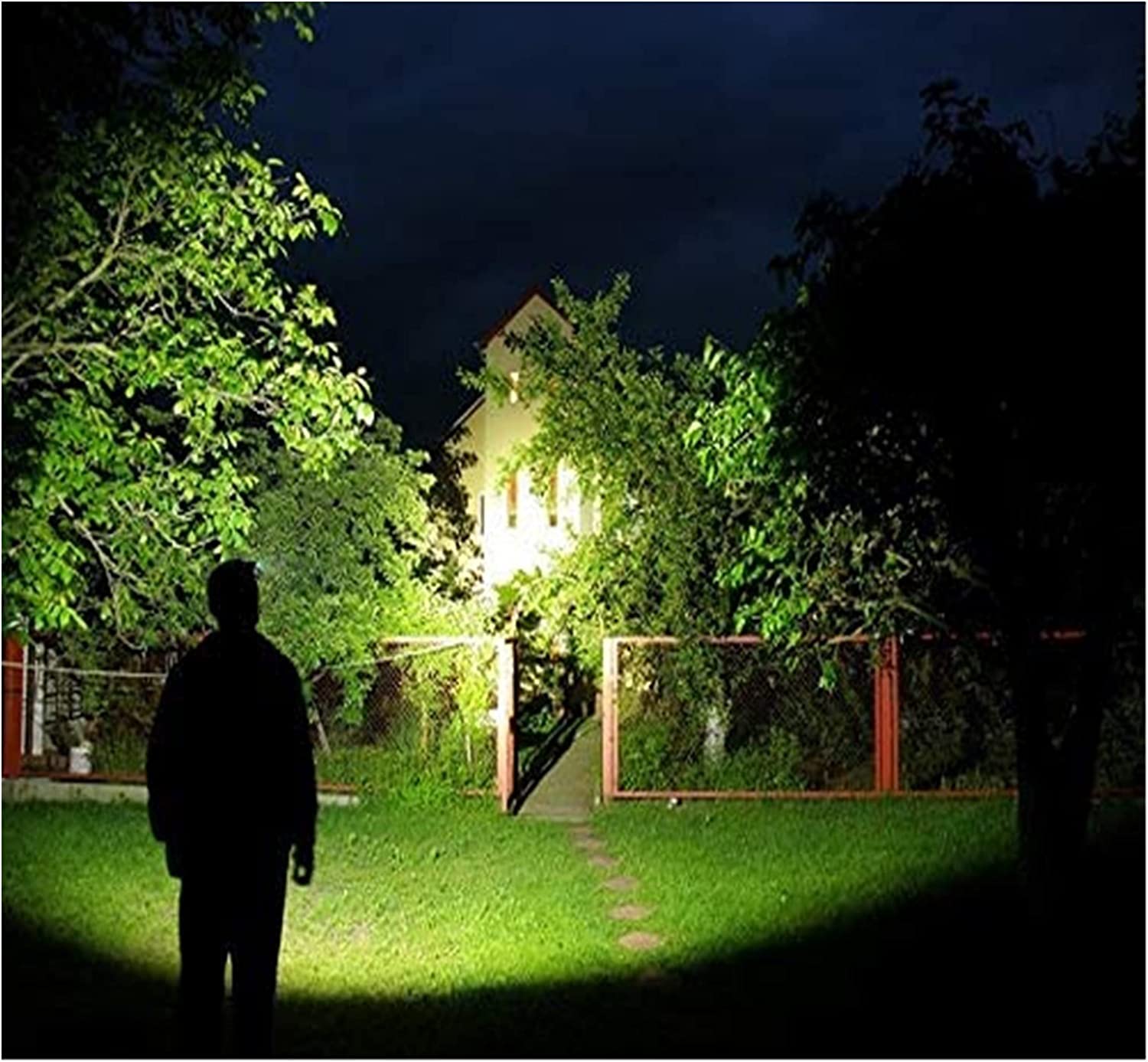 Latarka Czołowa LED Super Jasna 1200 Lumenów z Akumulatorem 18650 i Wodoodpornością IPX7
