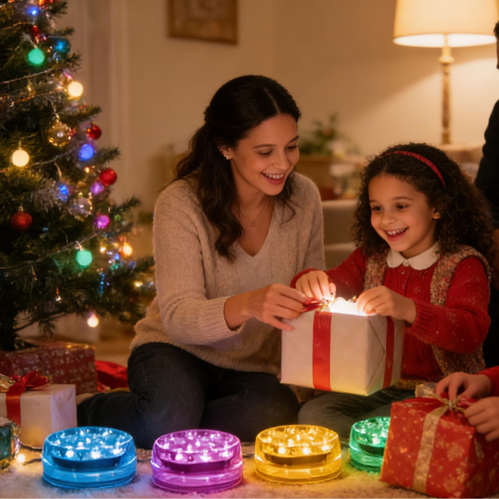 LOFTEK Luces LED sumergibles con control remoto RF de 164 pies, 13 imanes LED, luces LED subacuáticas con ventosas, luces impermeables IP68 para piscina que funcionan con pilas