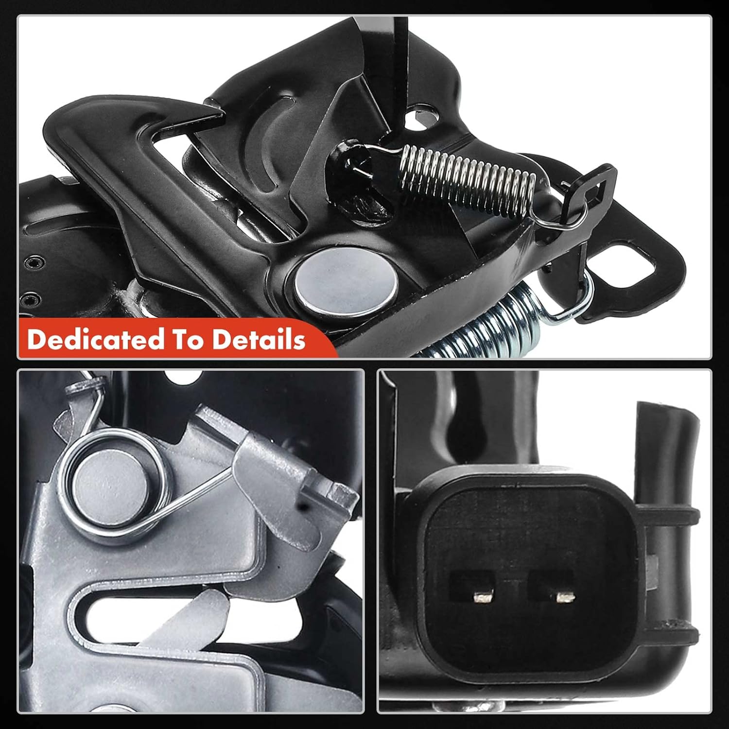 A-Premium Hood Latch Lock Compatible with Dodge Durango 2011-2015 & Jeep Grand Cherokee 2011-2015, Front Hood Lock Engine Bonnet Latch Assembly For Model with Remote Start