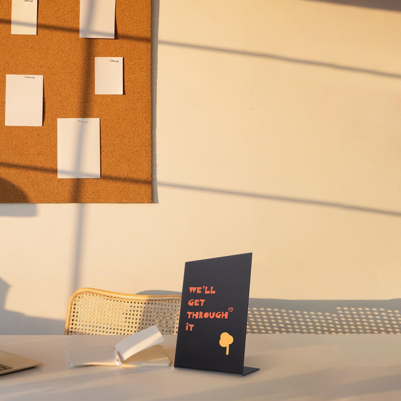 3piezas Pizarra Acrílica Para Mensajes De Escritorio Decoración Creativa Para Hogar y Oficina Tablero De Menú y Exhibición Para Cafés y Restaurantes Diseño Práctico y