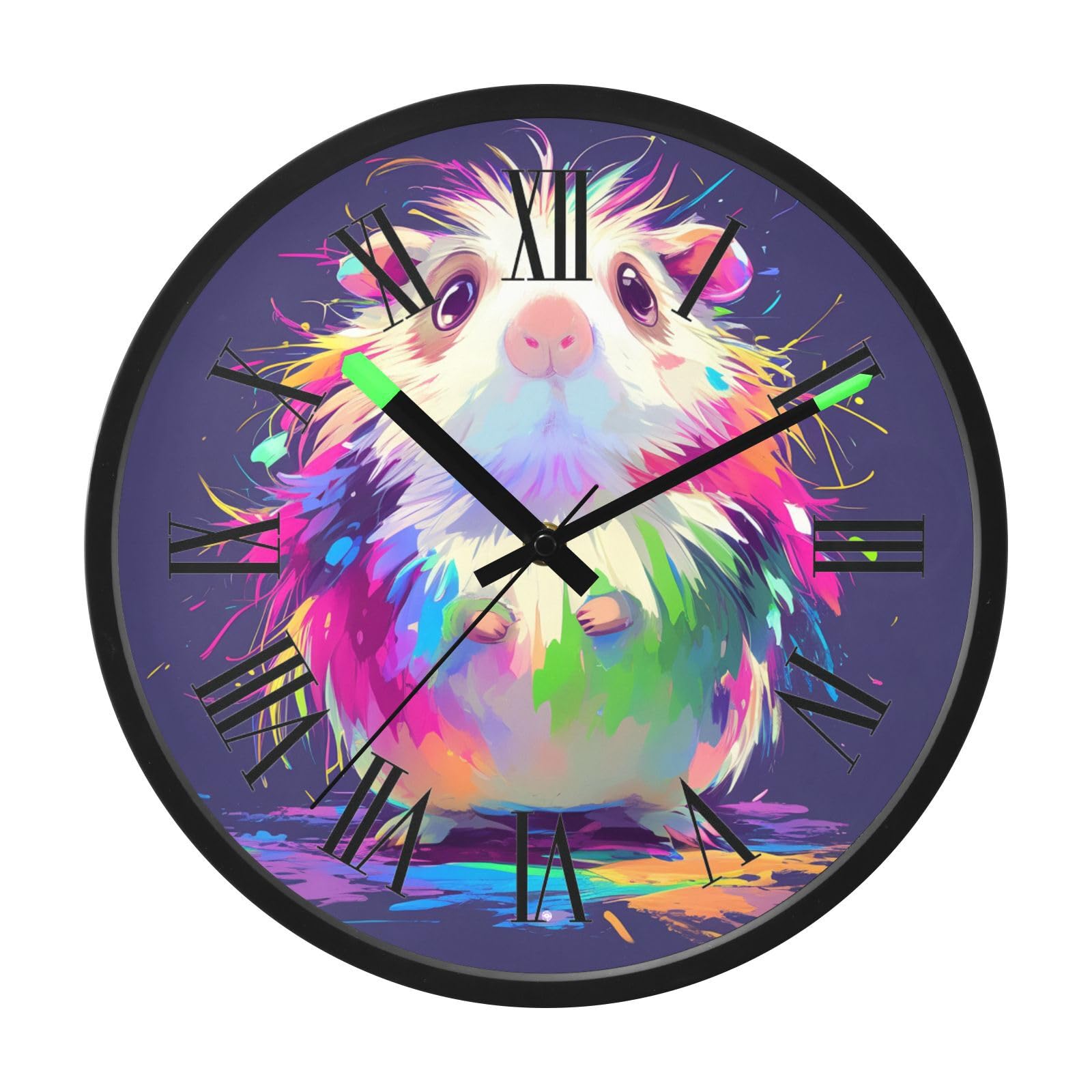 Horloge vocale à activation sonore | Horloge lumineuse sans tic-tac ronde pour bureau