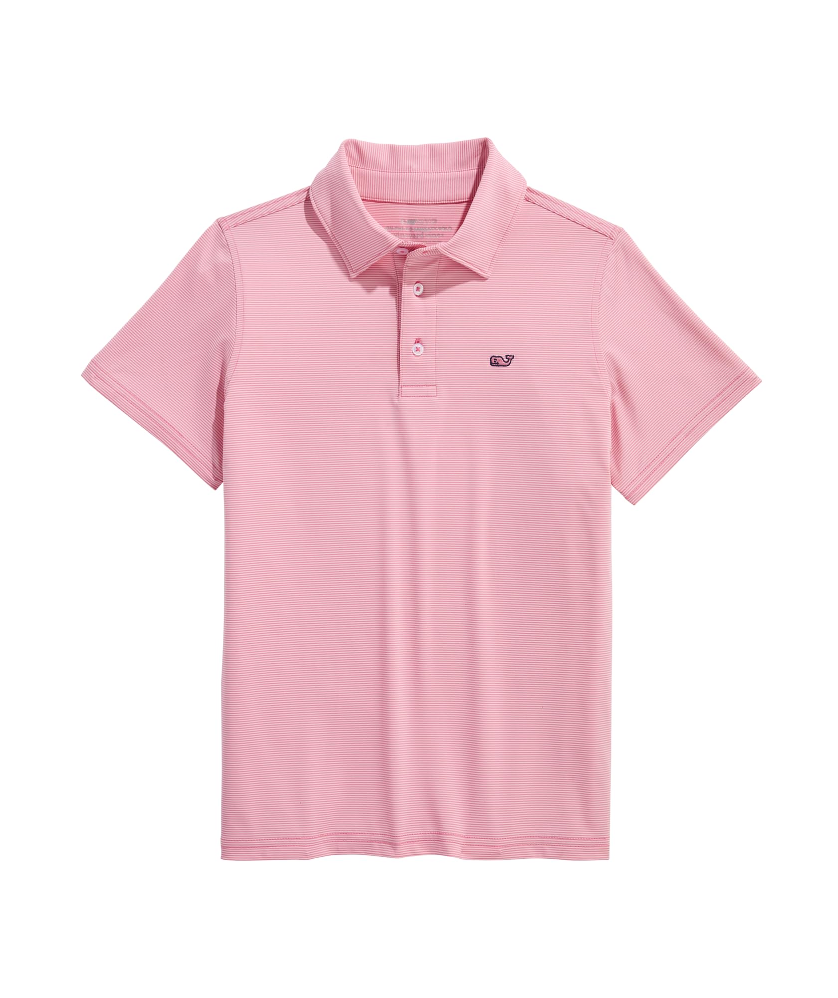 Photo 1 of vineyard vines Boys' Performance Anegada Stripe Sankaty Polo, Bahama Breeze Stripe, 3T