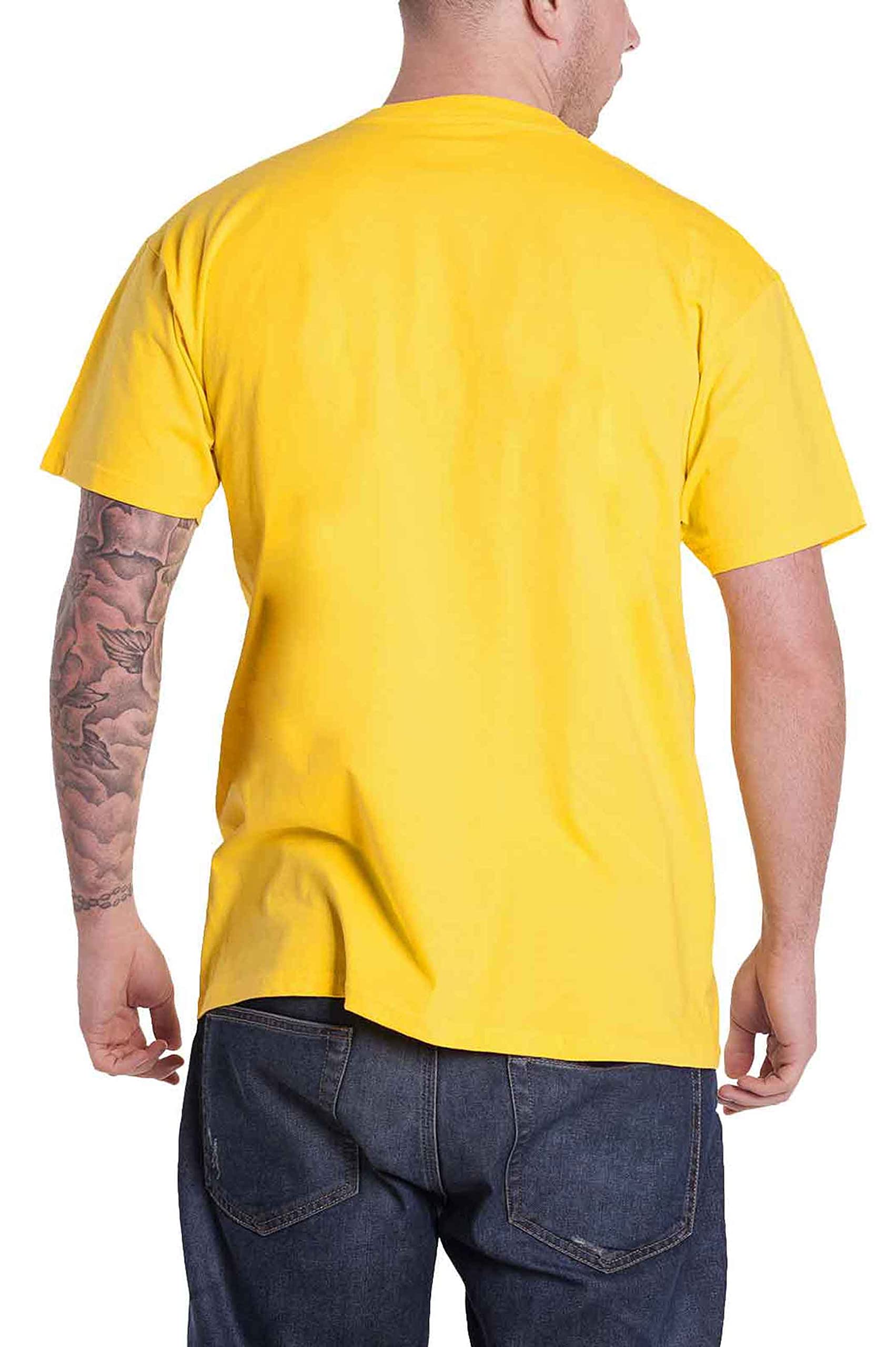 Van Halen T Shirt Jagged Band Logo Nouveau Officiel Unisex Jaune