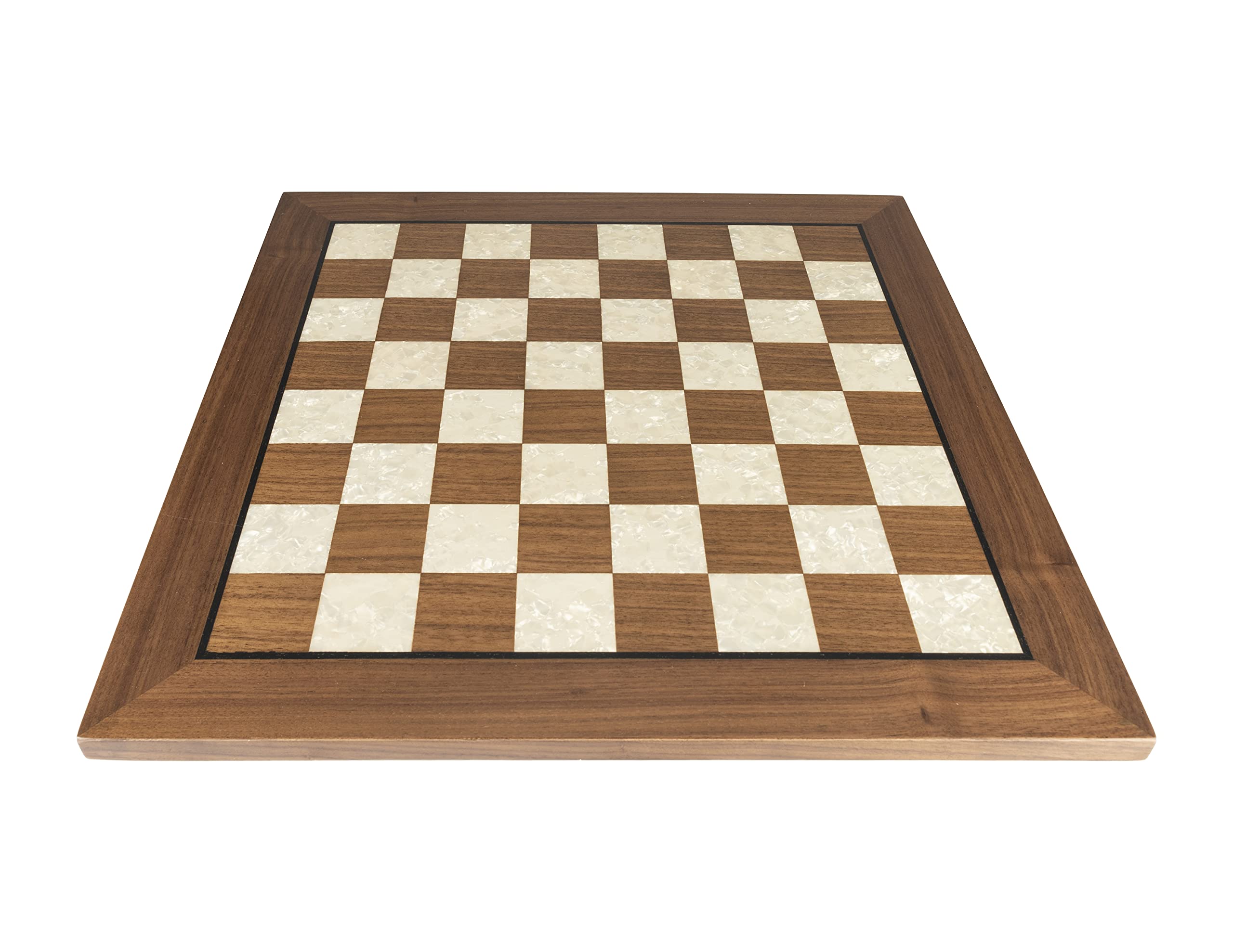 Photo 1 of Chess Board Wooden Art in Rosewood, Walnut or Black Style - 50 cm / 19.5" (Walnut)