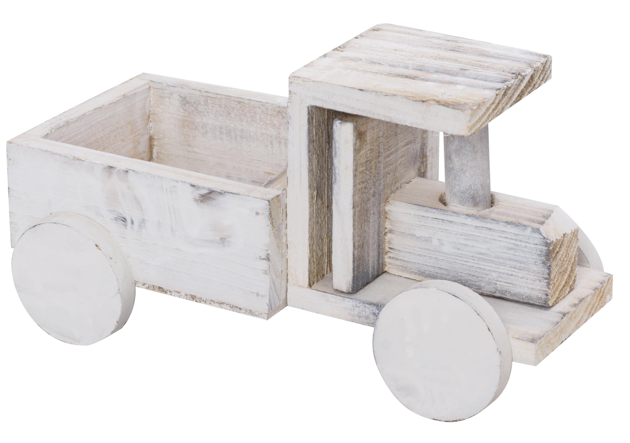 Rustic Wooden Snacks Serving Cart, Distressed White Finish, Rolling Wheels