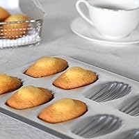 Vista 5 de Gobel Sartén Madeleine de acero estañado pesado de 12 unidades, fabricada en Francia