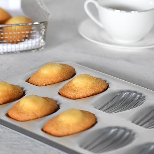 Vista 5 de Gobel Sartén Madeleine de acero estañado pesado de 12 unidades, fabricada en Francia