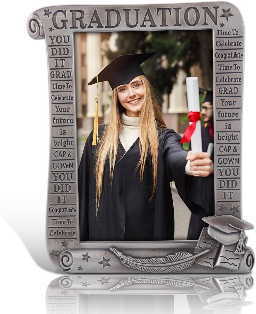 Fun Express Then and Now Graduation Picture Frame (Wood
