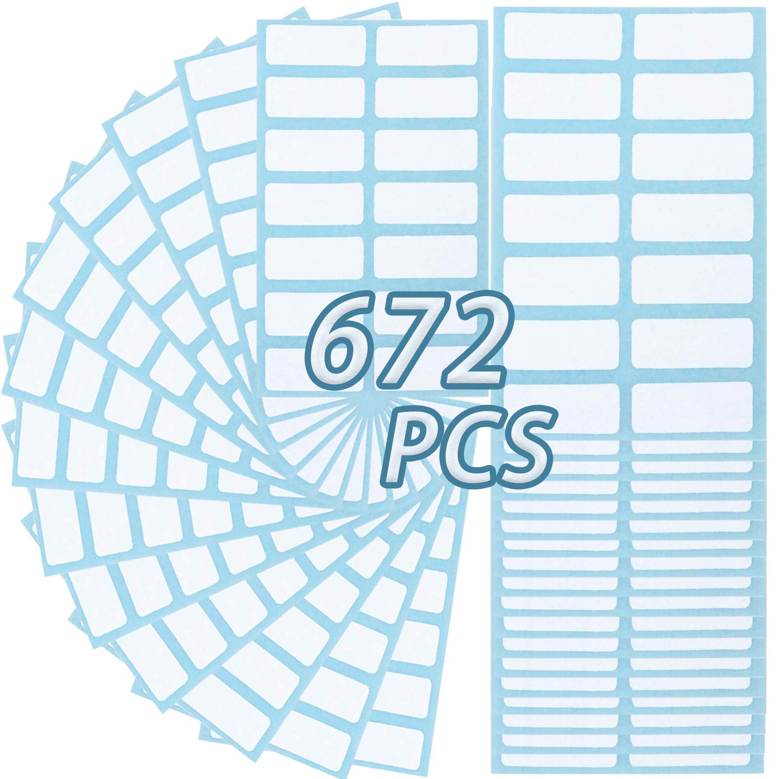 Buy 672 Pcs Sticky Labels, Adhesive File Folder Label White Filing