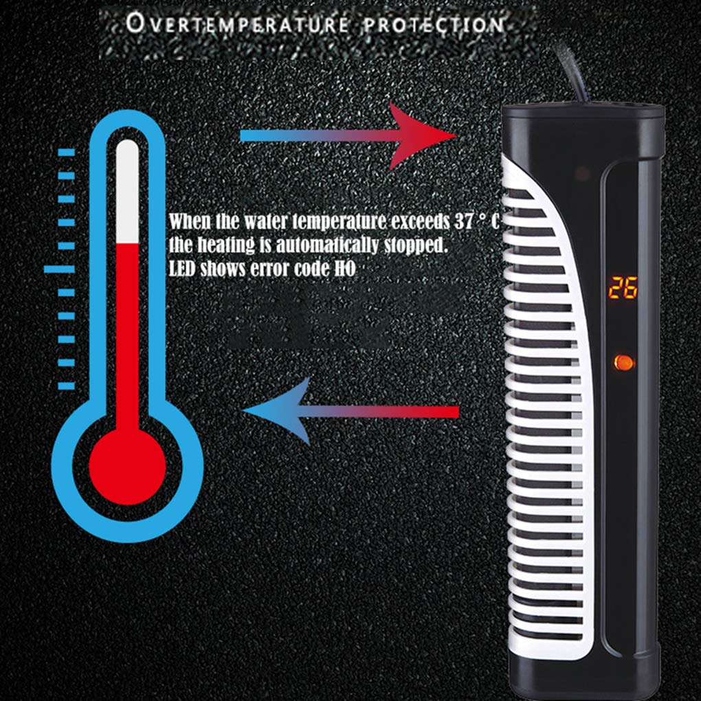Riscaldatore per Acquario Riscaldatore per Acquario sommergibile con Schermo LED a Temperatura visibile e termoregolatore Esterno, riscaldatore termostato Automatico