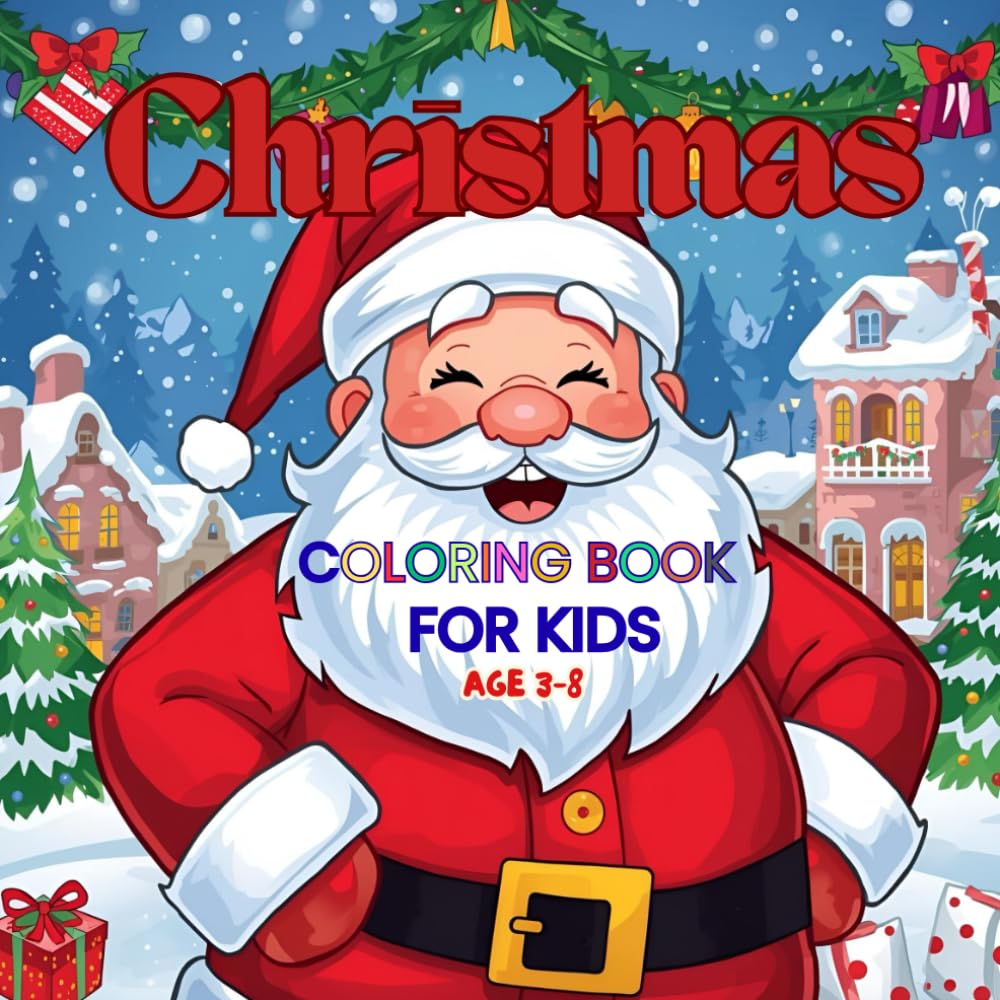 Christmas Coloring Book: Over 75 fun and festive Christmas illustrations