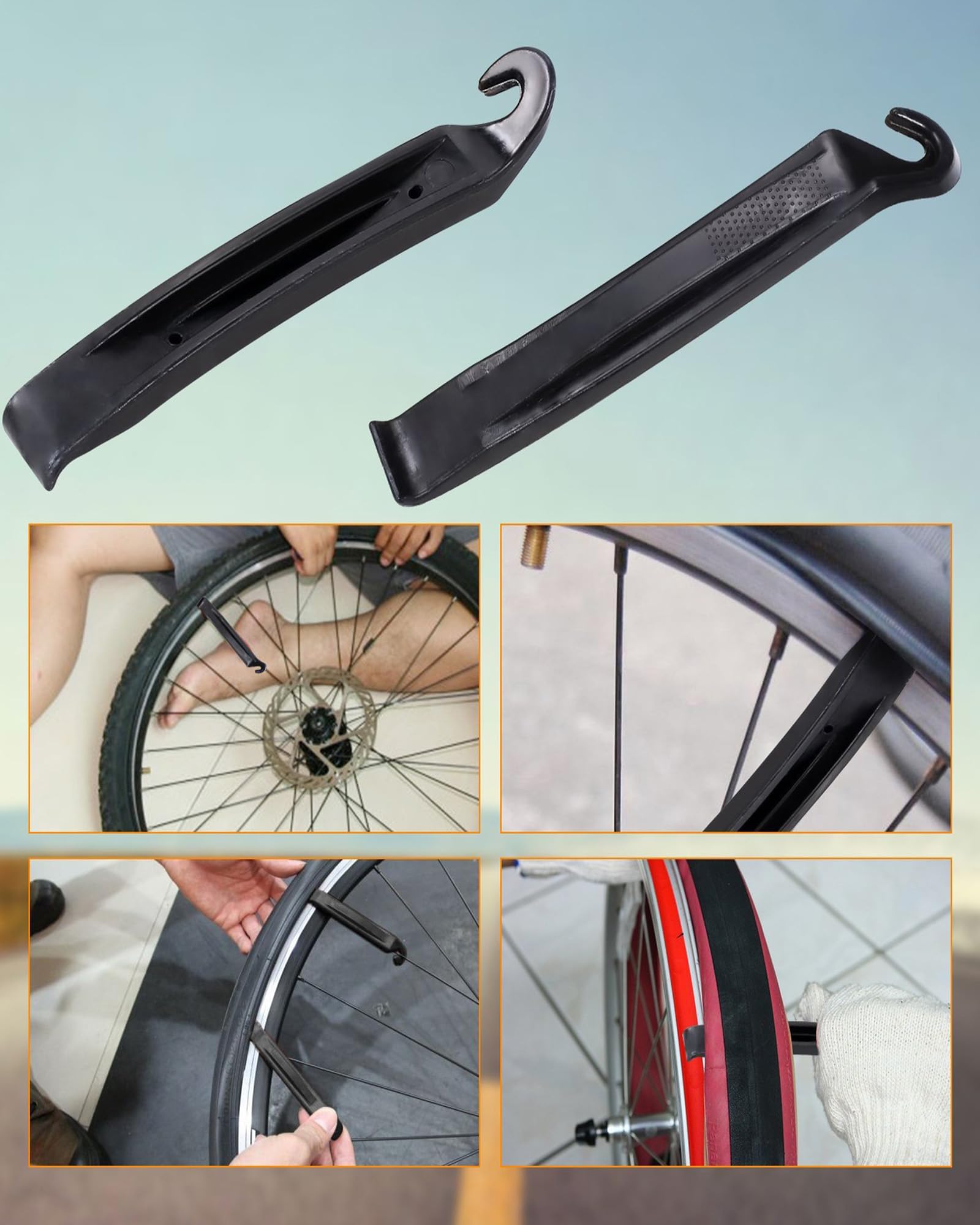 Zestaw naprawczy do roweru w podróży: zestaw łatek rowerowych 16 w 1, torba do naprawy roweru i pompką rowerową do rowerów górskich, wyścigowych, na kemping, w podróży