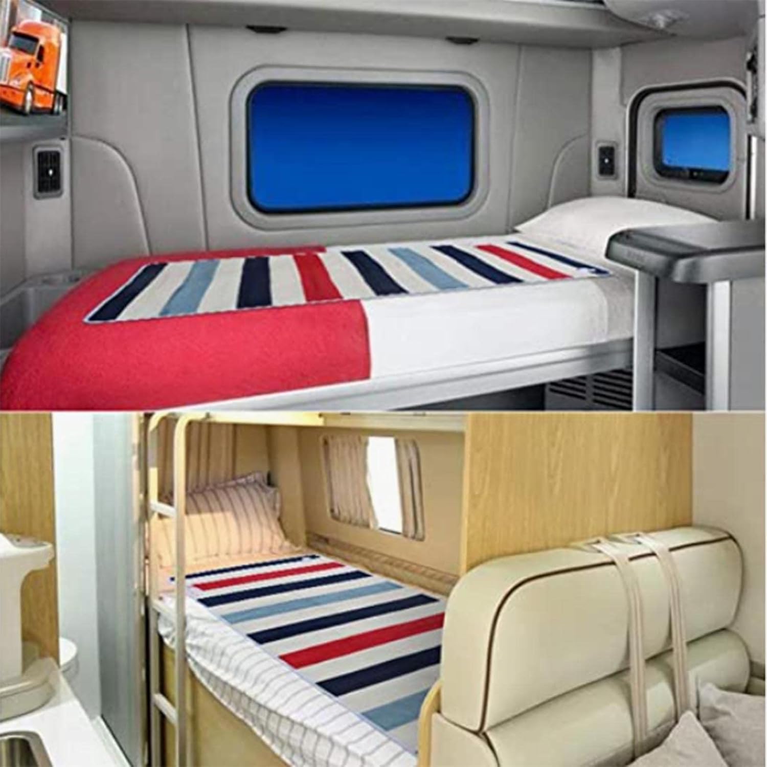 Electric Car Heating Blanket 24V Plush Travel Heated Blanket with Overheating Protection for Cars, RV, Trucks, Camping,A,200cmx70cm