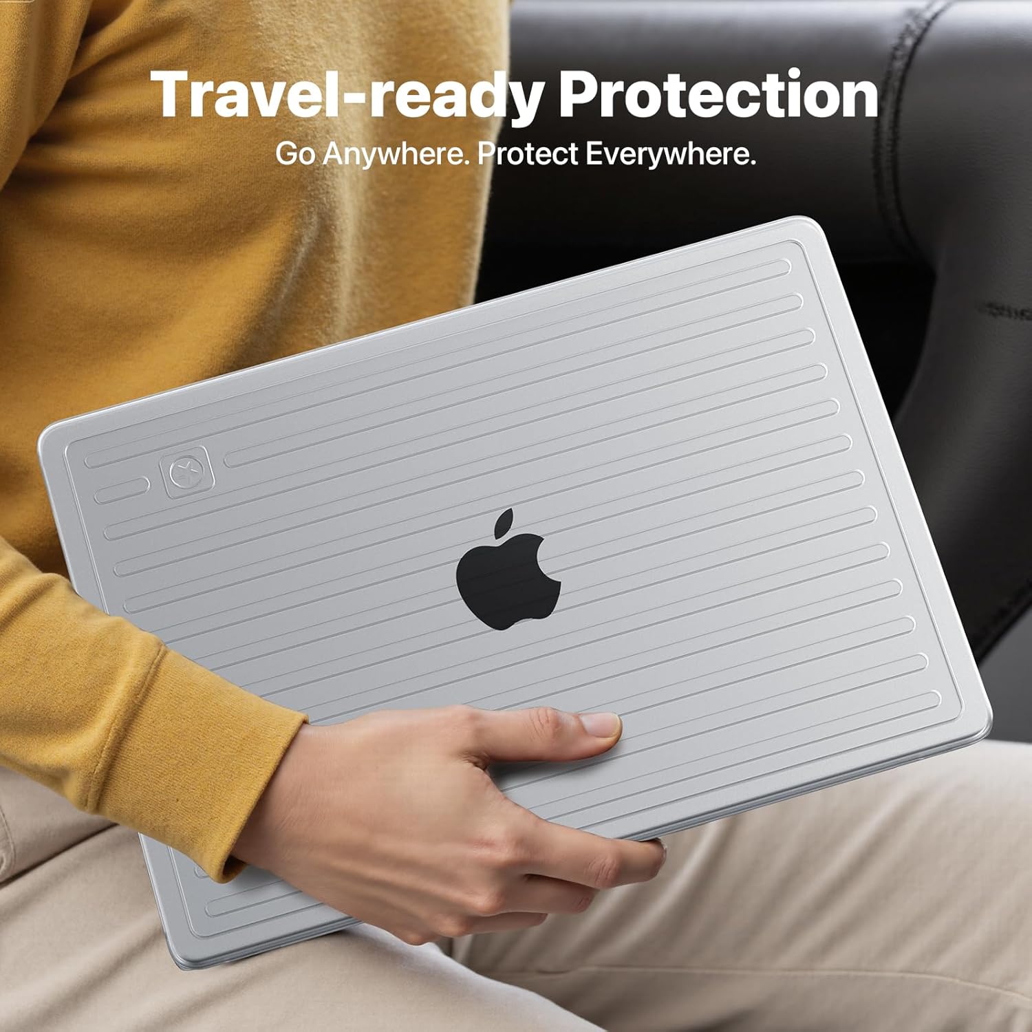 TravelArmor for MacBook Pro 14 inch Case | M5 M4 M3 M2 M1 Pro/Max 2026 2025-2021 | Anti-Cracking Tech | 360° Defense Upgrade | Protective Hard Shell Laptop Cover | Frosted Clear