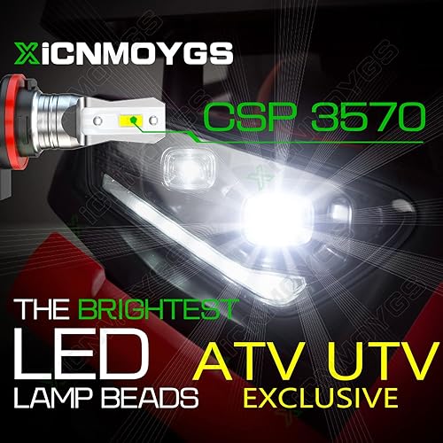 Miniatura 5 de 34901-HR3-A21 92069-0019 Bombillas para faros delanteros compatibles con Honda ATV Foreman TRX500 2017 2018, aptas para Honda Foreman 500 FE 2015,