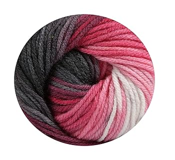 Laine à Crochet Dégradé - Lot 5 Pelotes 50g - Coton Et Fibre De Lait - Multicolore Pour Débutants