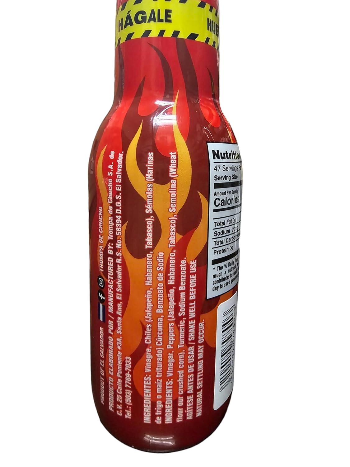 Trompa De Chucho Salsa mas picante de El Salvador Imported by TDP Specialties 6 oz bottles 2 pack