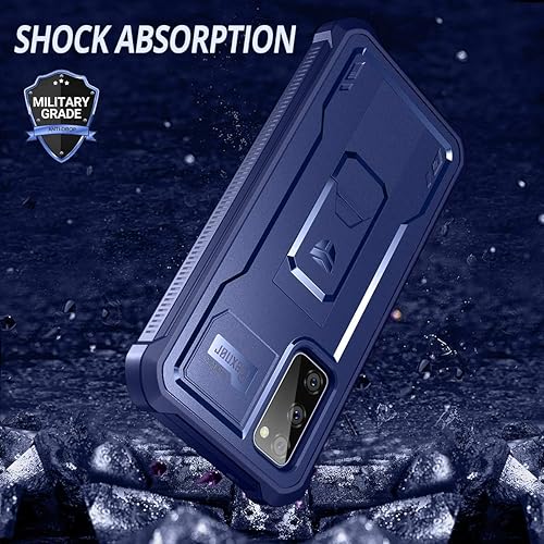 Miniatura 5 de Dexnor Funda para Samsung Galaxy S20 FE, protector de pantalla y soporte integrados Protección de grado militar resistente a prueba de golpes para