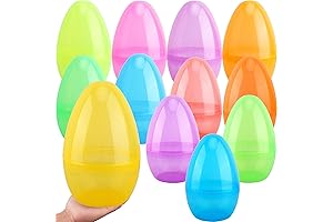 12 Jumbo Empty Glitter Easter Eggs
