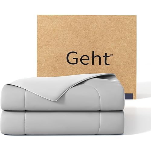 Cooling Comforter, Cooling Blanket for Hot Sleepers and Night Sweats, Double-Sided Cool Breathable Soft Lightweight Blanket, All Season Bedding Comforter, (Cool Grey, Twin(68"X90"))