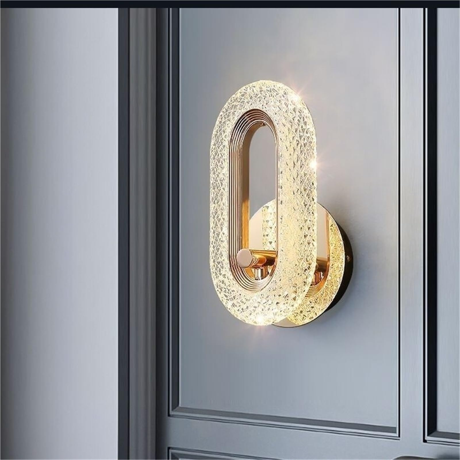 Lampada da parete creativa per soggiorno e corridoio, luci da comodino di lusso per corridoio, design moderno, stile semplice, illuminazione per interni, decorazione per la casa
