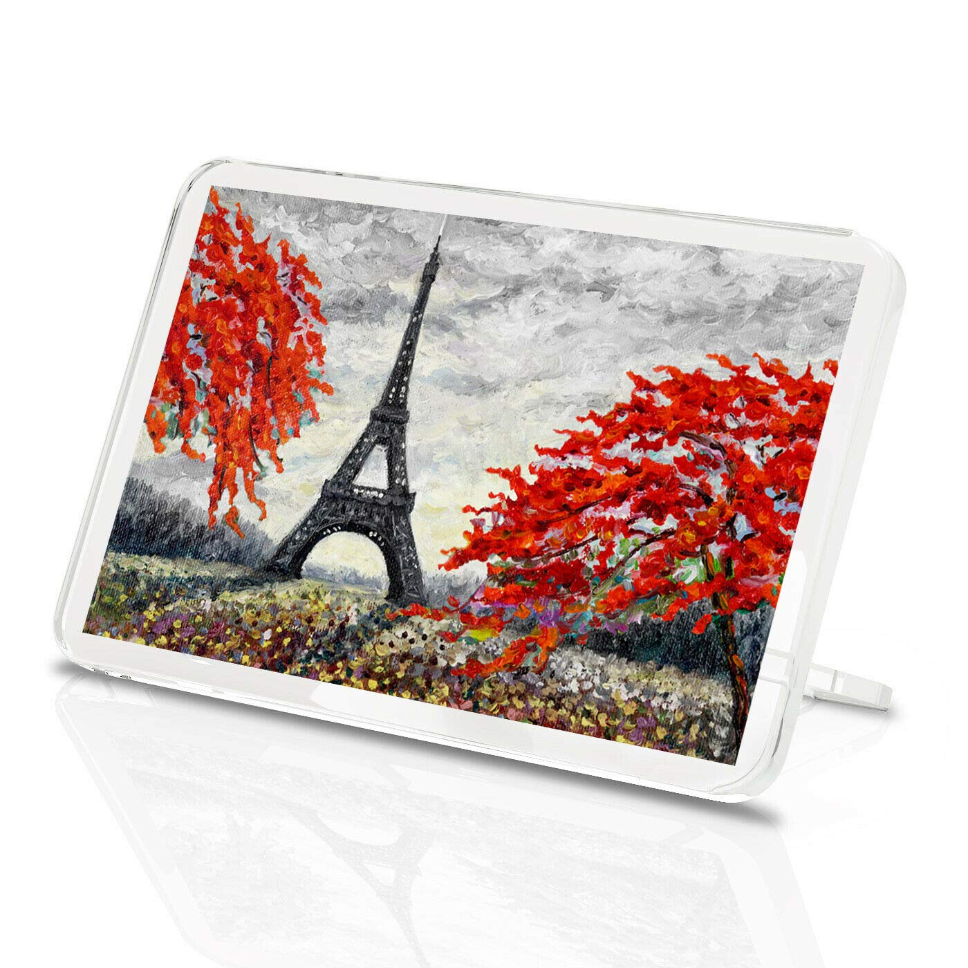 Destination Vinyl Magnets Multicolor Eiffel Tower Painting Classic Fridge Magnet - Paris France Autumn Gift #14785