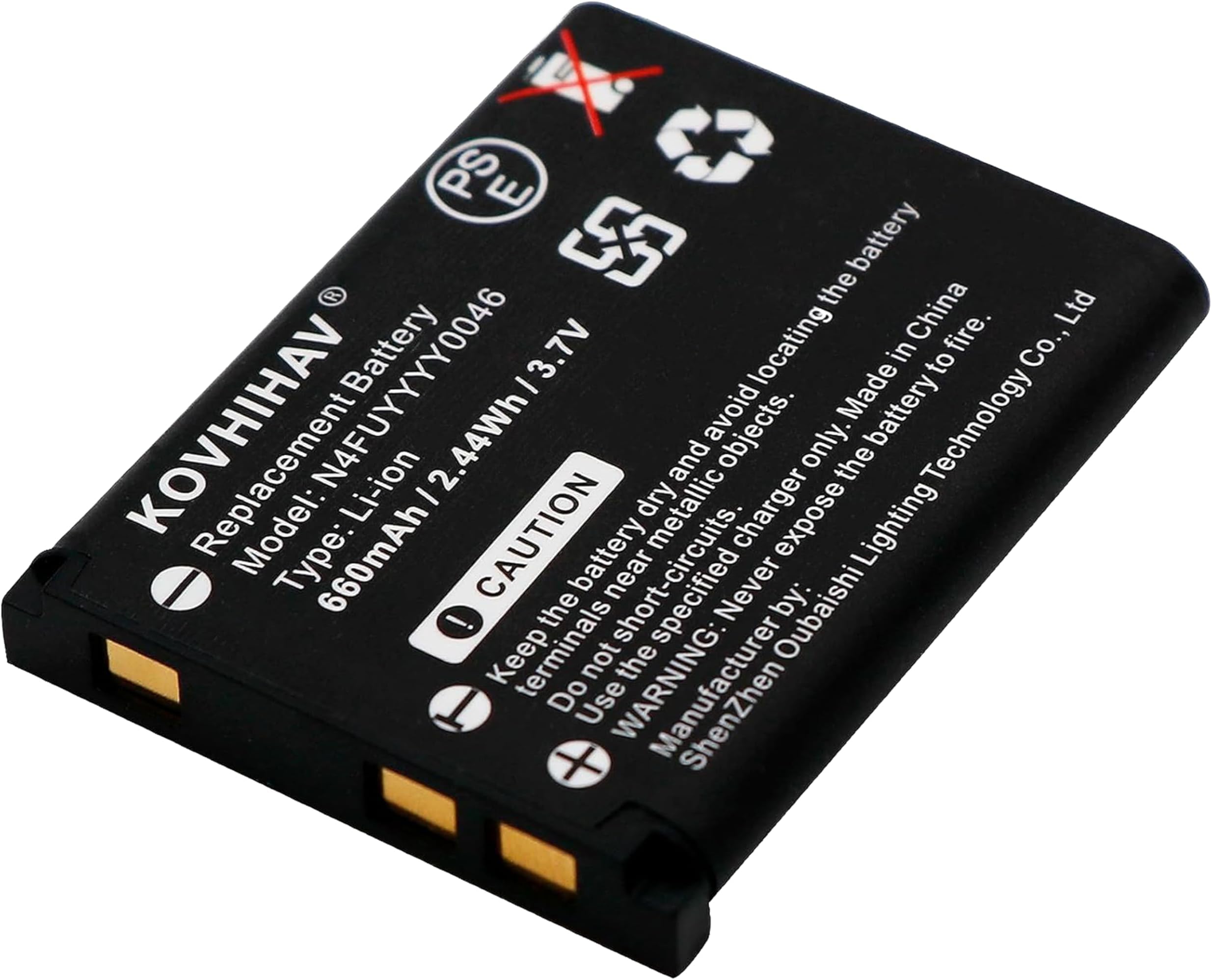 Replacement Battery for Panasonic KX-TCA285 KX-TCA385 KX-UDT121 KX-UDT131,fits N4FUYYYY0047 N4FUYYYY0046