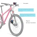 Bike Computer RISEPRO Wireless Bicycle Speedometer Bike Odometer Cycling Multi Function Waterproof 4 Line Display with Backlight YT-813 gallery image