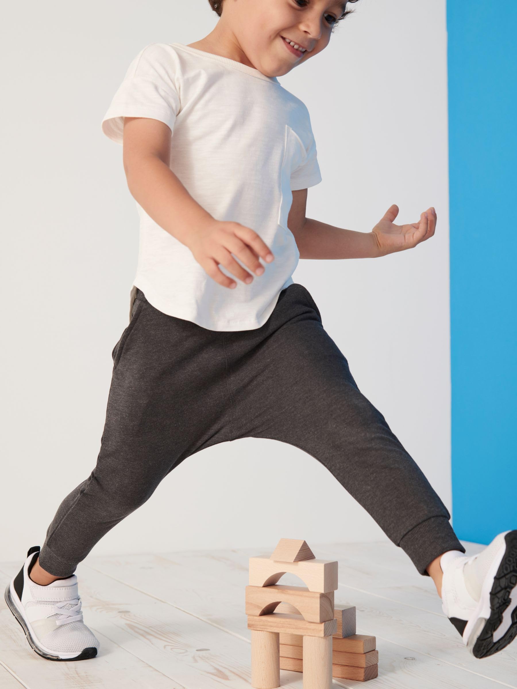 NEXT Ragazzo Confezione da 3 Pantaloni da Jogging Super Skinny